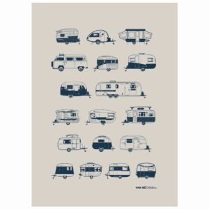 Theedoek linnen caravans van go collections