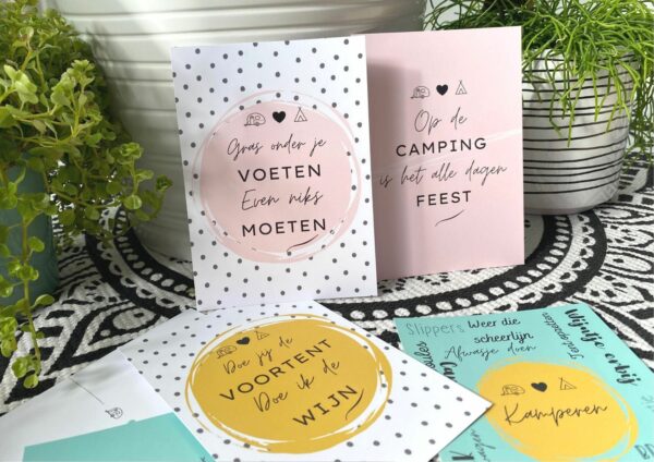 Set ansicht kaarten kamperen - Afbeelding 7