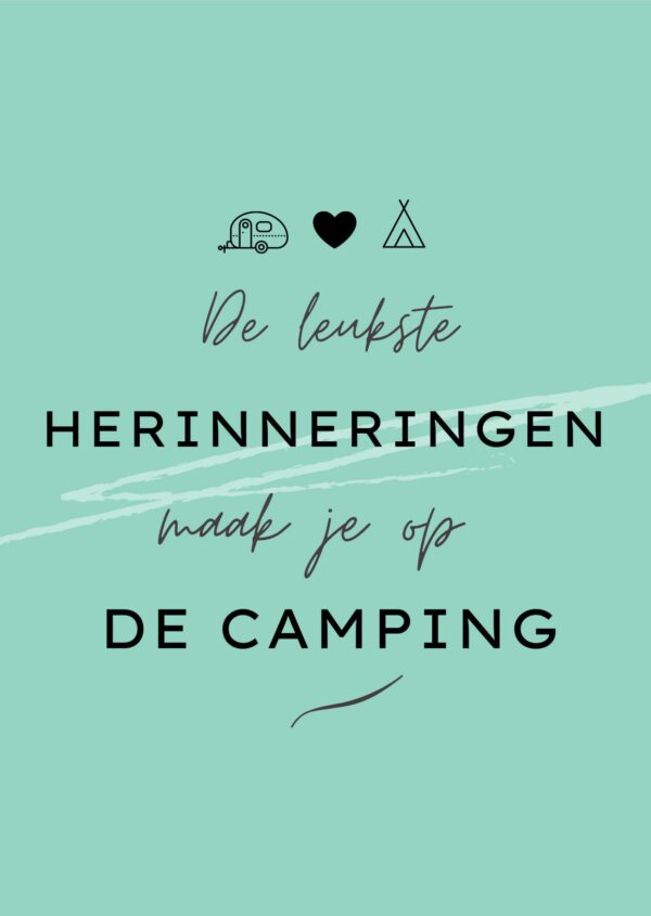 Set ansicht kaarten kamperen - Afbeelding 6