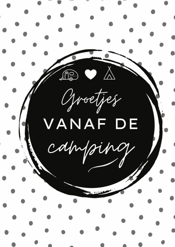 Set ansicht kaarten kamperen - Afbeelding 3