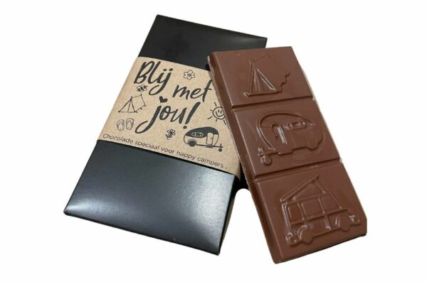 Chocolade reep - kamperen - tent, caravan, camper