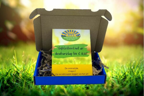 donateurschap SVR kado cadeaubon 01