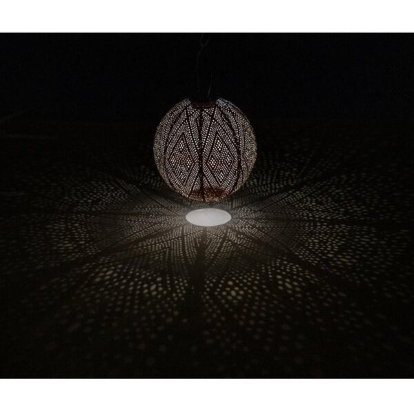 Lumiz solar lamp camping ikat rond 30 cm petrol 03