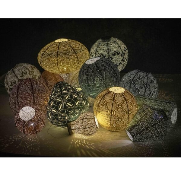 Lumiz solar lamp camping ikat rond 30 cm petrol 03
