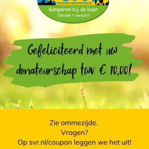 SVR donateur - welkom