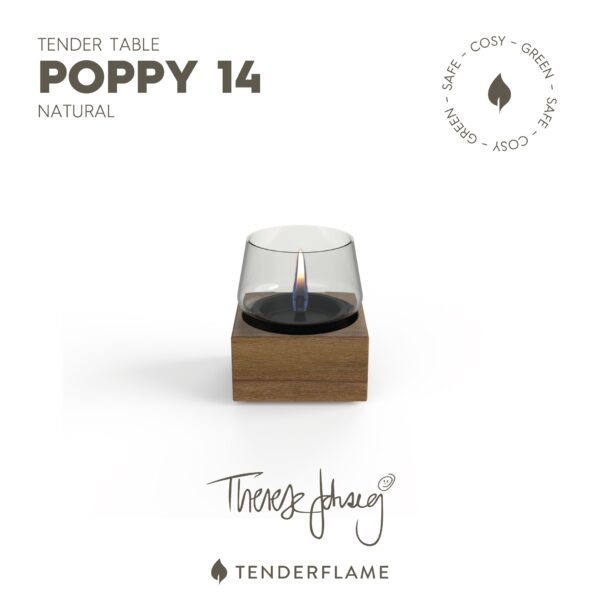 Tenderflame Poppy 14 Oak Natural sfeerbranders caravan