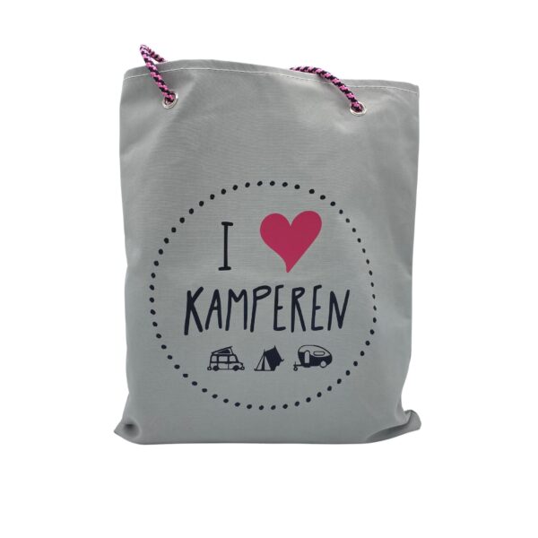 tas van tentdoek I love kamperen2