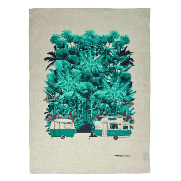 theedoek linnen caravans mint