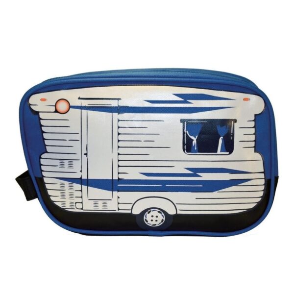 Toilettas caravan blauw - Van Go Collections