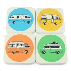onderzetters retro campers