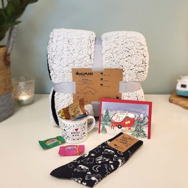 kerstpakket kleed kamperen