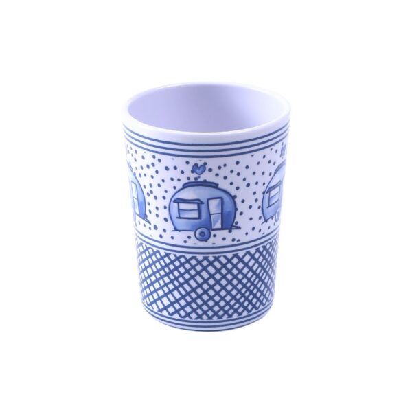 drinkbeker melamine blauw caravan svr