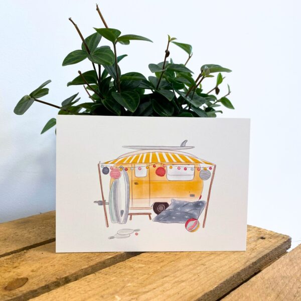 Ansichtkaart caravan - Stationery Store