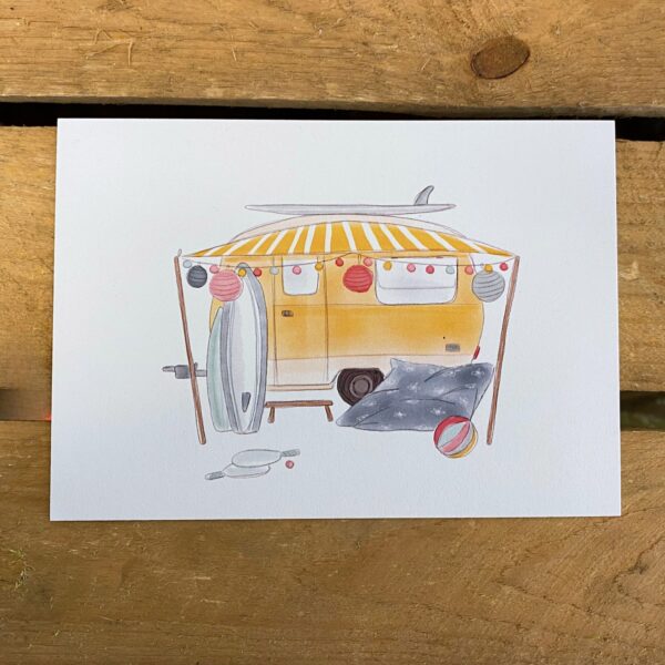 Ansichtkaart caravan - Stationery Store