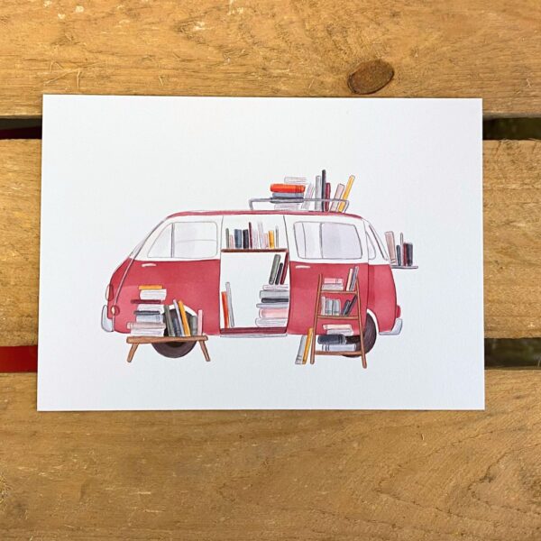 Ansichtkaart busje - Stationery Store