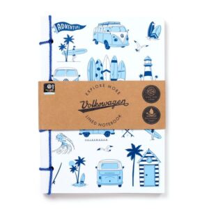 notitieboekje a5 volkswagenbusje T1 explore blauw