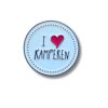 Emaille pin - speldje I Love Kamperen