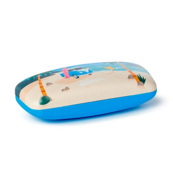Zonnebrilhouder Volkswagen camperbusje blauw strand