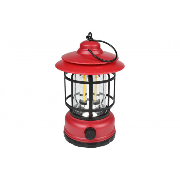 campinglamp lantaarn oplaadbaar rood