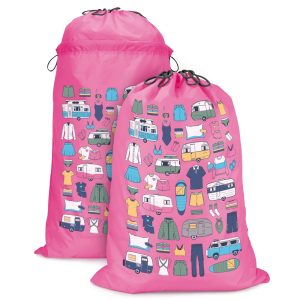 opbergzak waszak caravan roze