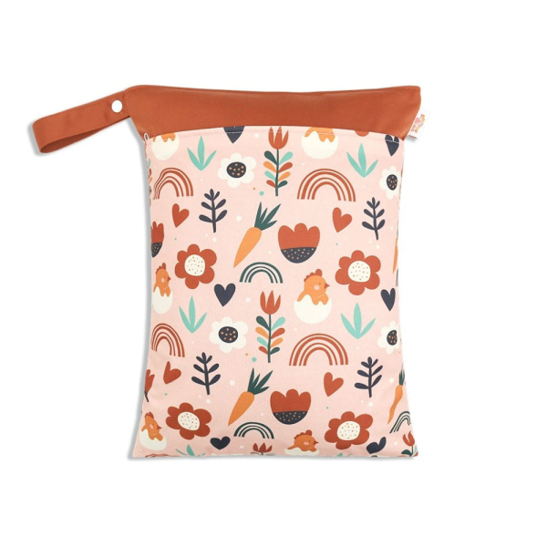 wet bag - waterdichte tas zak met ritsen Boho Bloom