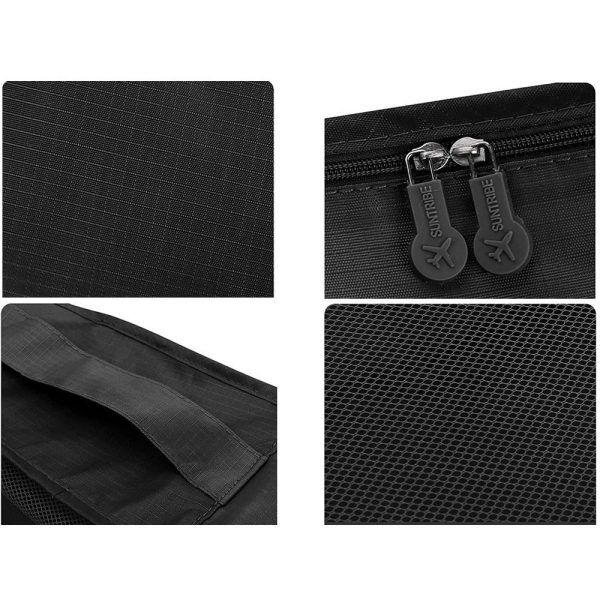 kledingorganiser packing cubes opbergzakken caravan 6 delig zwart