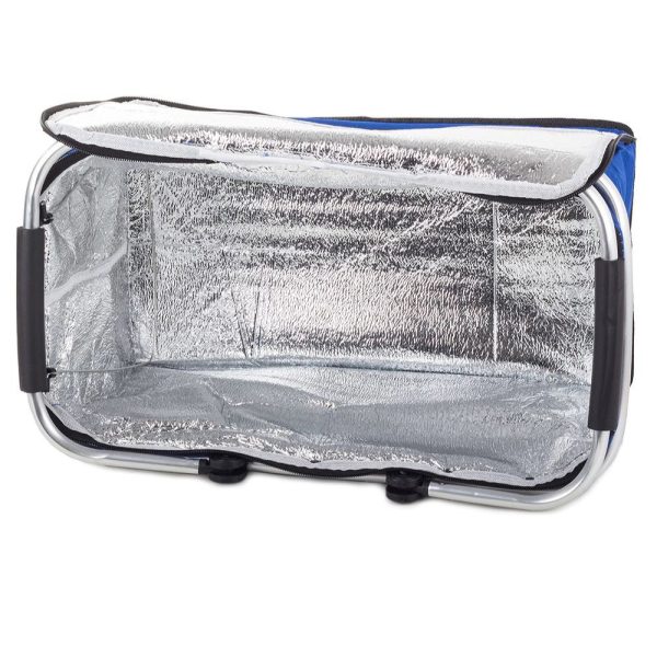 picknickmand koeltas opbergen camping blauw