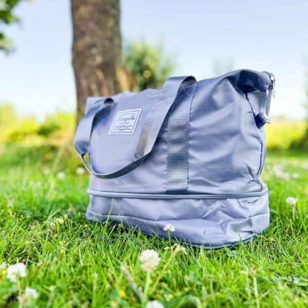 strandtas campingtas blauw