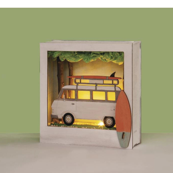 modelbouw camper lightbox 3d