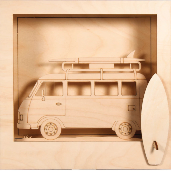 modelbouw camper lightbox 3d