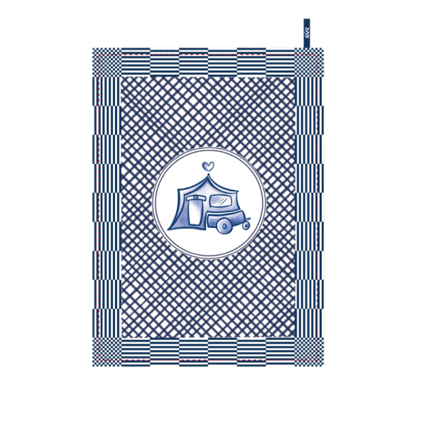 svr theedoek vouwwagen blauw