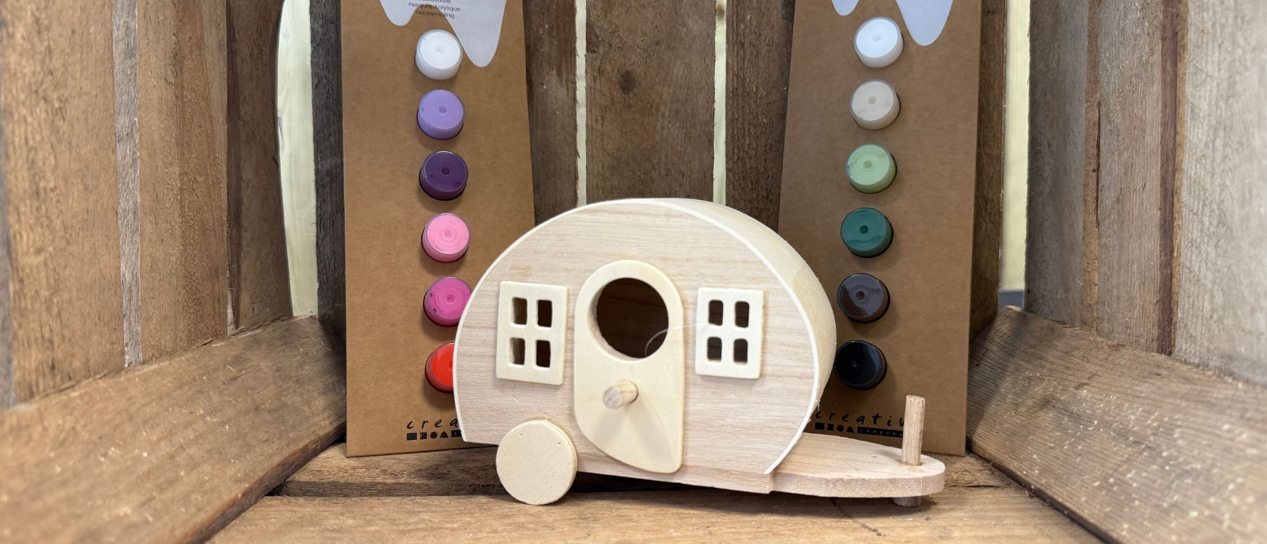 Caravanvogelhuisje Hout I Love Kamperen Shop
