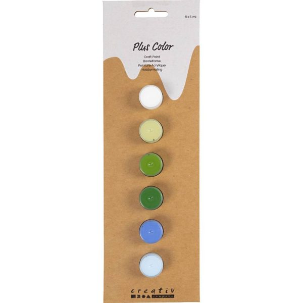 verfpalet blauw groen combi