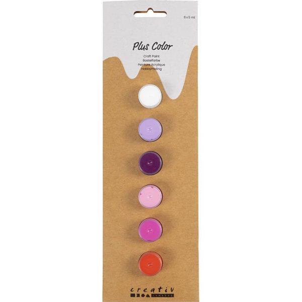 verfpalet roze paars