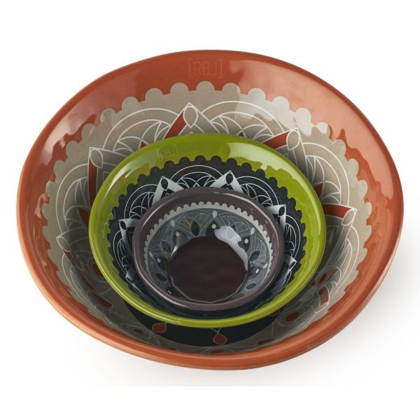 Serveerschaal 28 cm Oranje Rebel-Outdoor - Afbeelding 4