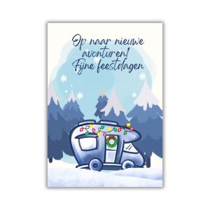 kerstkaart kamperen svr camper