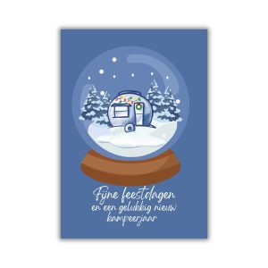 kerstkaart kamperen svr caravan