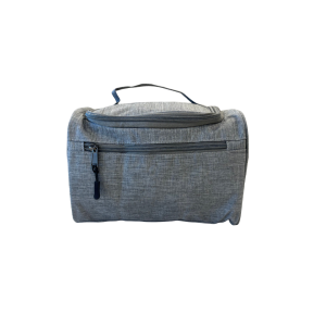 toilettas grijs rits haak